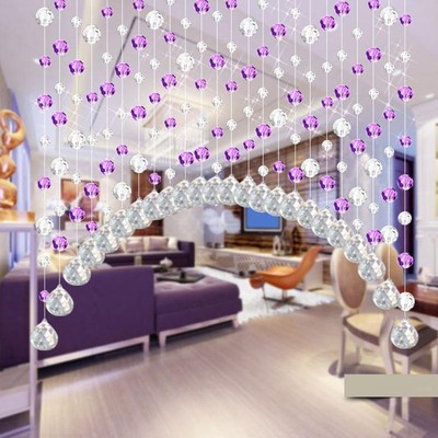 1pc Crystal Glass Bead Curtain Living Room Bedroom Window Door Wedding Decor Hot