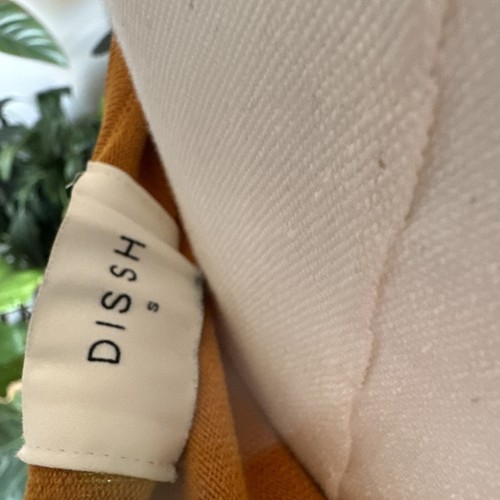 Dissh Dress Size S Mustard Strapless Viscose Blend Stretch Bodycon Maxi Dress 👗 - Picture 7 of 11