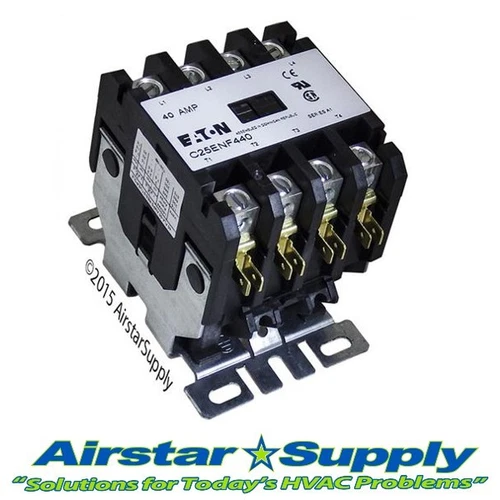 Cutler-Hammer Contactor 4 Pole 40A 110/120V C25ENF440A EATON replaces