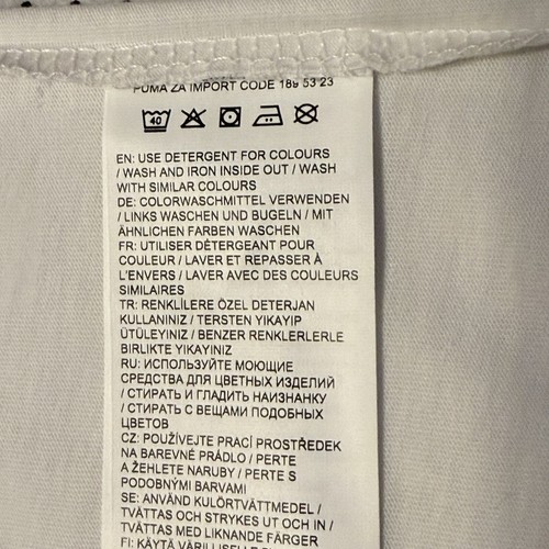 T-shirt Puma UH LA LA Austria manica corta puro cotone bianca taglia UK XL - Foto 12 di 19