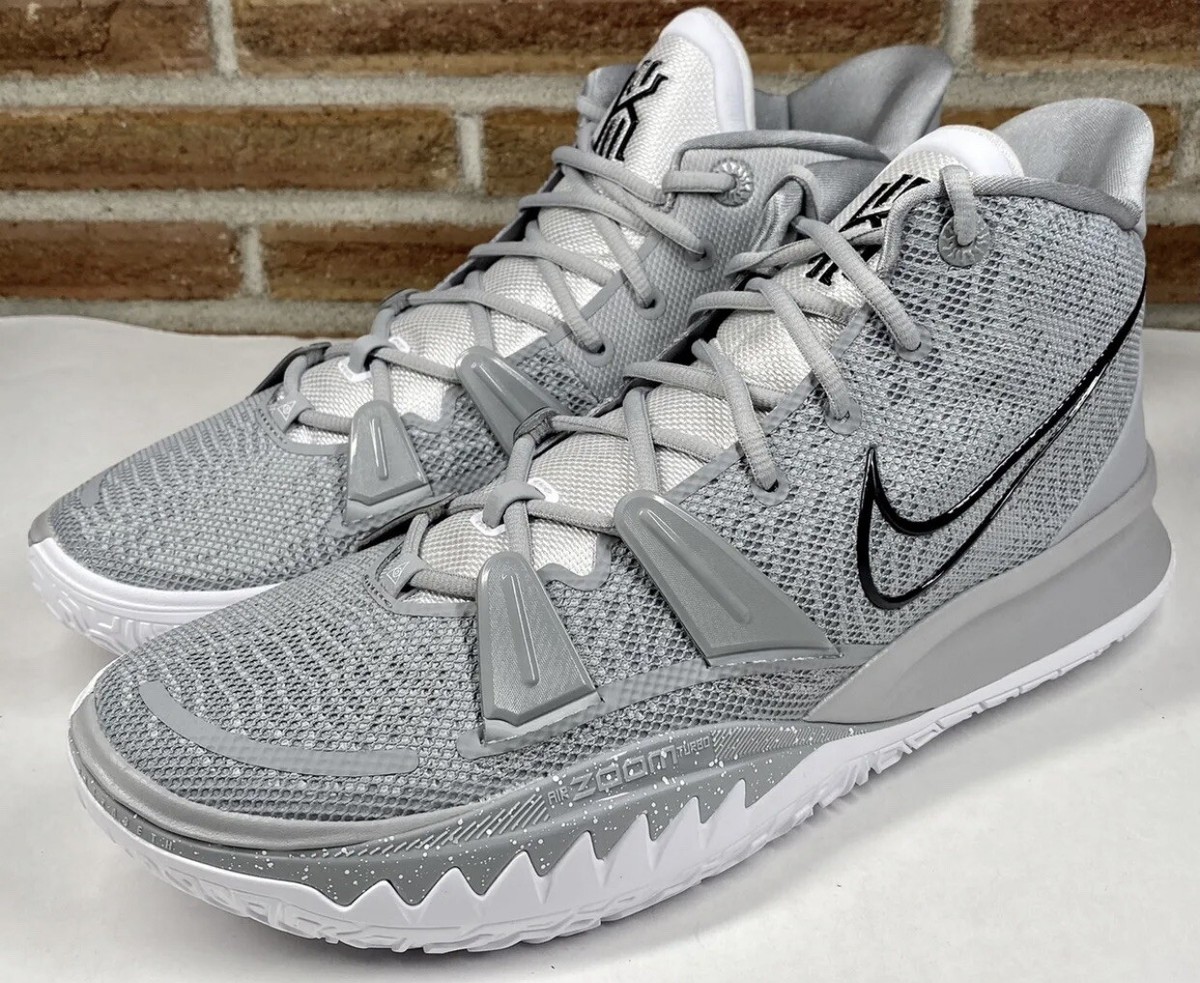 Nike Kyrie 7グレー シューズ US 14 Nike Kyrie 7 Promo Flat Silver White Black Men's ALL SIZES 9