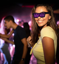 LED Fashon Sunglasses Cyberpunk Gamer Glasses Streaming Sunglasses