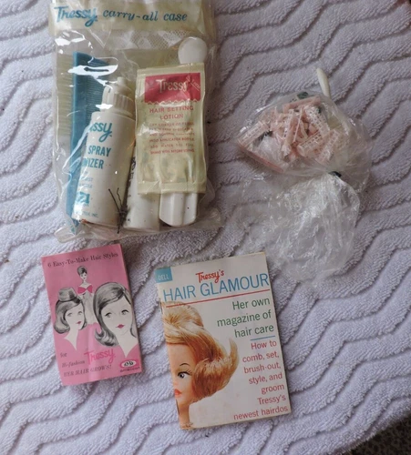 Vtg 60s American Character Tressy Doll  Hair Glamour Hair Accessories & Booklets