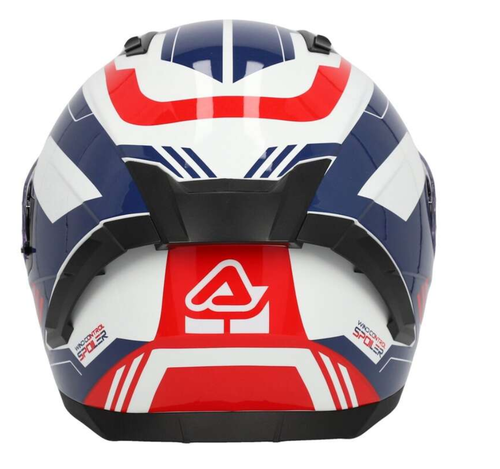 Casco Integrale da Moto STRADA ACERBIS X-WAY GRAPHIC Bianco Blu Rosso - Imagen 4 de 4