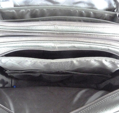 Samsonite Black Leather Multiple Sections Briefcase Tote Style #395111183 - Picture 5 of 9