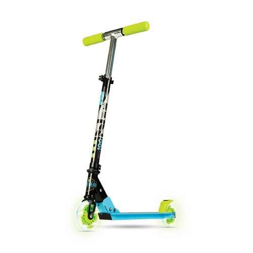 Madd Gear Light-Up Carve Rize 100mm Folding Scooter - Blue/Green  - Picture 1 of 2