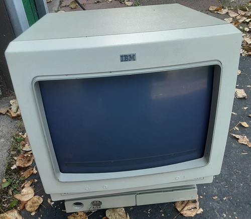 IBM 3196 Display Station Twinax Terminal w/ 83X7944 Amber Monochrome CRT Monitor - Picture 1 of 2
