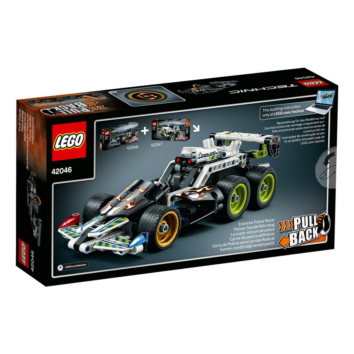 LEGO 42046 Technic Getaway Racer 170 Pcs Building Toy Kit for ages 7 14 BrandNew