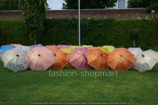 Hand Embroidered Indian Decorative Umbrella Parasol Vintage Sun Shade 30 Pc Lot