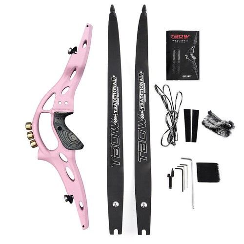 ILF 62" Recurve Bow 19'' Riser Counterweight 30-60lbs Archery American Hunting - Picture 21 of 24