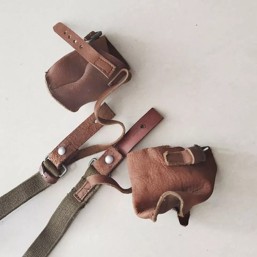Chinese Military Surplus Type56 RPG-2 Launcher Canvas Web Sling w Leather caps - Picture 2 of 4