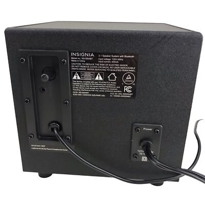 Insignia- 2.1 Bluetooth Lighted Speaker System - Black #NO0002 | eBay