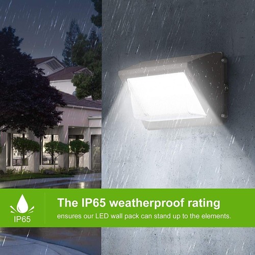 2 Pack 100W LED Wall Pack Lights 400W HPS Equivalent 5000K Security Flood Lights - Picture 5 of 10