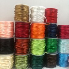 30 Meter 2mm Rattail Satin Cord Macrame Assorted Color String Jewelry Making NEW