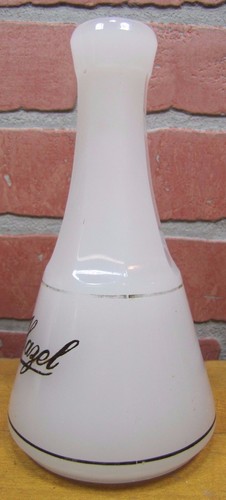 WITCH HAZEL Antique White Clambroth Glass Apothecary Bottle Drug Store Barber - Picture 5 of 12