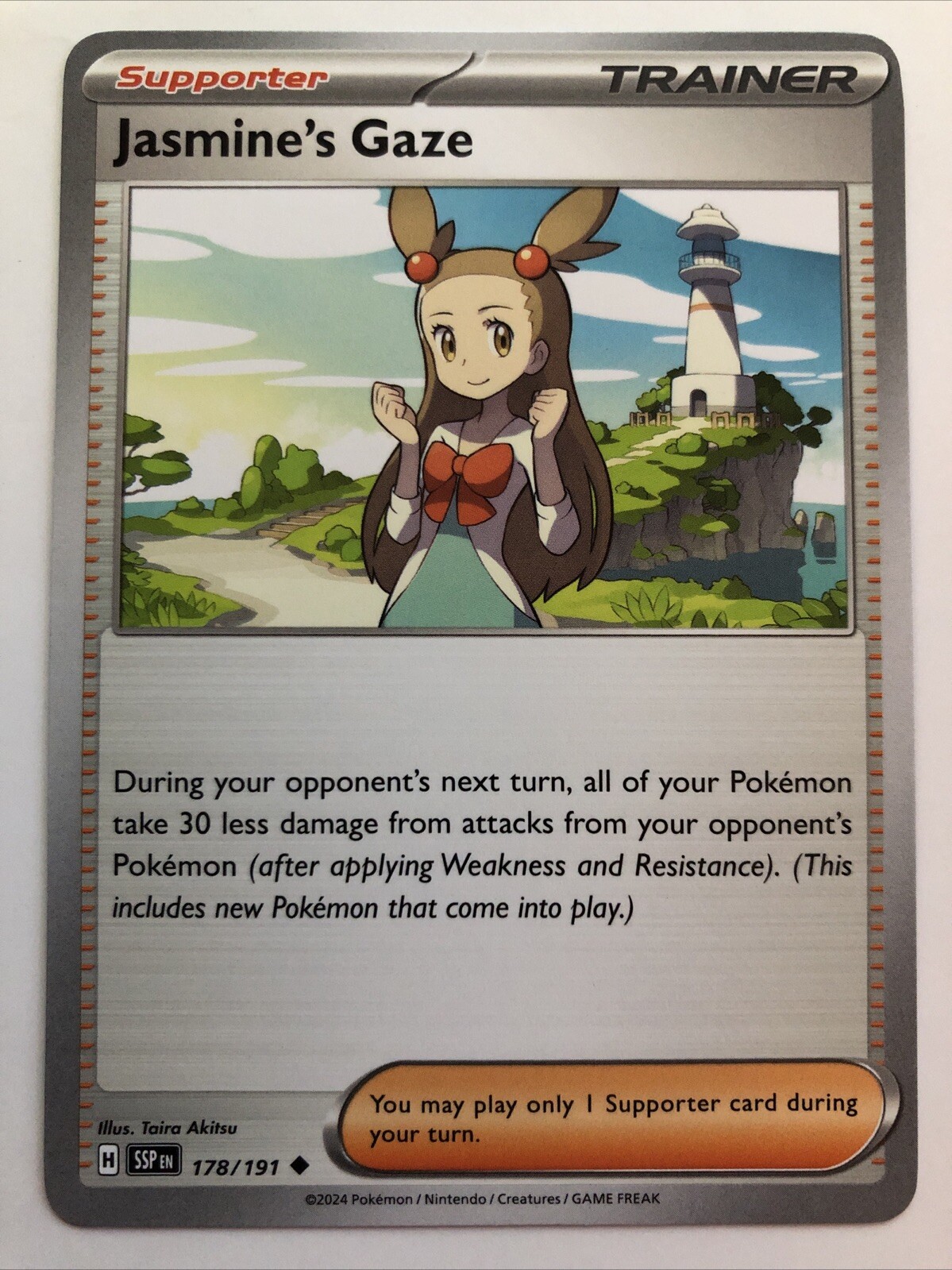 Pokémon TCG Surging Sparks Jasmine's Gaze 178/191 NM