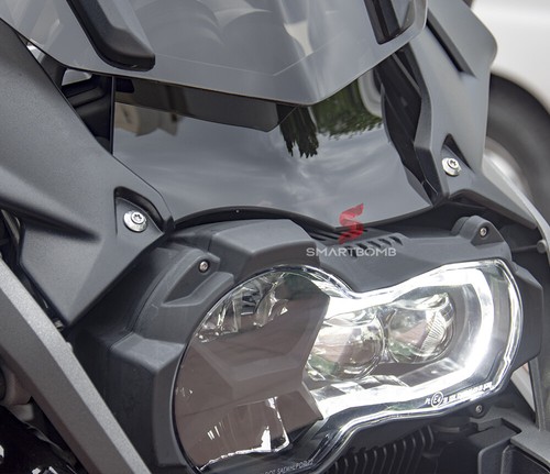 Paravento Parabrezza ADVENTURE + paramani + deflettore centr. fumè R1200GS 13-18 - Imagen 9 de 12