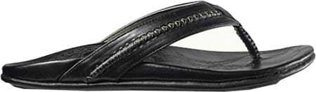 OluKai Men's Mea Ola Flip Flop Black/Black OluKai Men's Mea Ola Flip Flop Black/Black