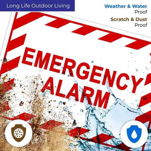 Emergency Alarm Sign, - Picture 14 of 86