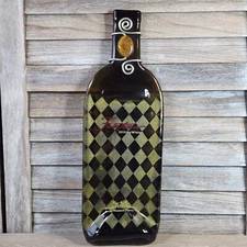 Fantesca Melted Flattened Wine Bottle Charcuterie Board Snack Cheese Tray