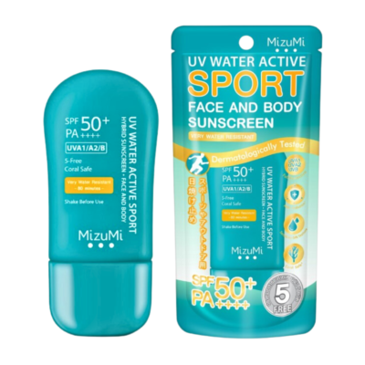 MizuMi Sunscreen UV Water Active Sport SPF50+ PA++++ Face Body