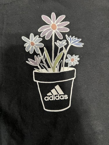 Neu ohne Etikett Adidas Loose Fit Langarm Damen Oberteil bequemes Damenshirt mit Logo Large " - Bild 4 von 5