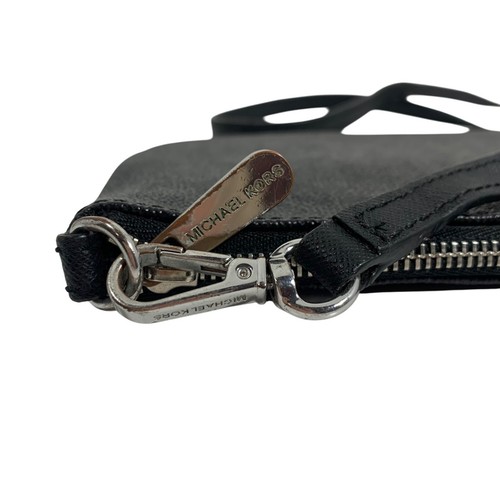 Michael Kors Jet Set Black Signature Logo Crossbody Bag w/ Adjustable Strap - Picture 6 of 12