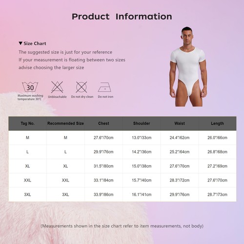 Men Leotard Stretchy Jumpsuit Buttoned Crotch Bodysuit Athletic Underwear Gym - Bild 46 von 58