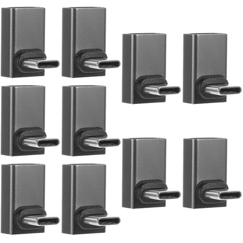 10 pcs Type-C Male To Female Converter Right Angle USB C Projector PC Adapter - Picture 6 of 12