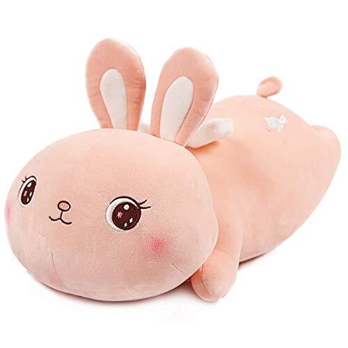 Bunny Plush Stuffed Animal Pillow 22in Soft Cartoon Hugging Pillow A-bunnypink - Picture 4 of 7