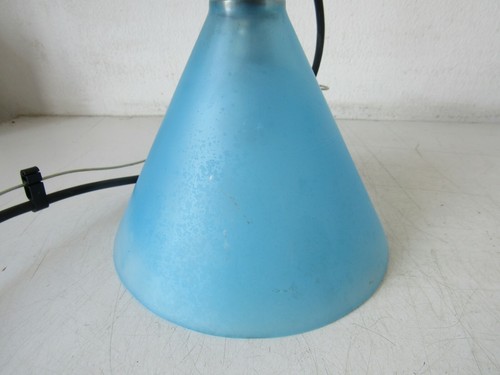COPPIA SOSPENSIONI/LAMPADE SINTHESI IN VETRO MURANO ANNI 70 DESIGN - Picture 7 of 12