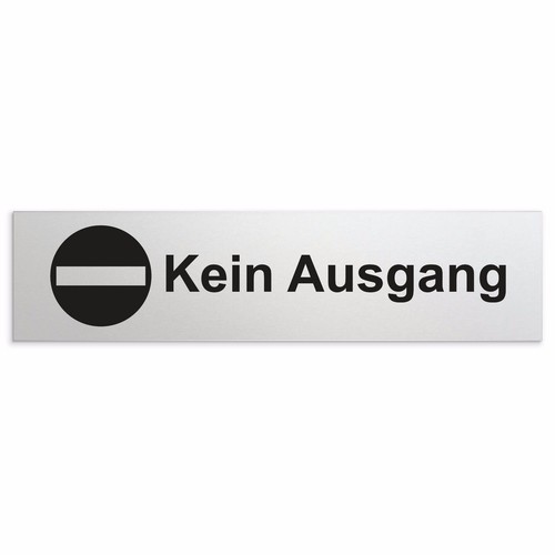 Türschild • Aluminium Schild • 160 x 40 mm • Tür Toilettenschild Beschilderung - Bild 34 von 68