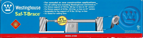 Westinghouse 01400 Saf-T-Strebe für Deckenventilatoren und Leuchten, neu - Bild 1 von 7