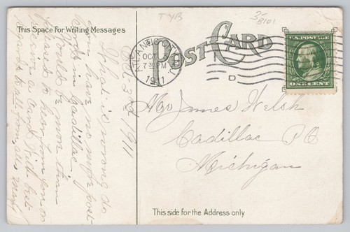 1911 Postcard Post Office Atlantic City New Jersey NJ - Picture 2 of 3