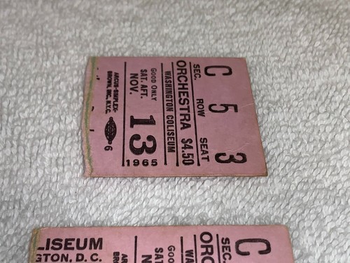 THE ROLLING STONES 1965 TICKET STUBS Keith Richards Mick Jagger Brian Jones USA - Bild 4 von 7