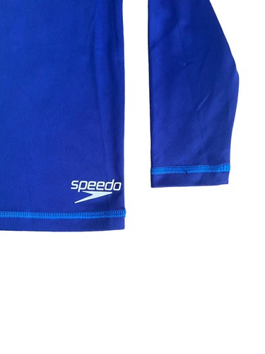 Speedo Toddler Long Sleeve Rash Guard Shirt Deep Ultramarine Size Medium UPF 50+ - Afbeelding 7 van 7