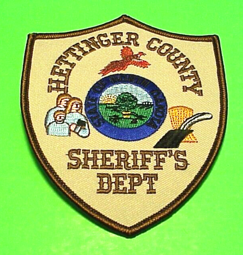 HETTINGER COUNTY NORTH DAKOTA ND 4 3/4" SHERIFF / POLICE PATCH FREE SHIPPING