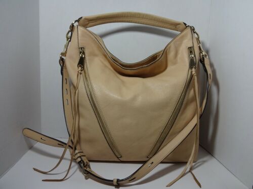 Almond Rebecca Minkoff HS16IFCH04 Moto Leather Hobo Shoulder XBody Handbag Almond Rebecca Minkoff HS16IFCH04 Moto Leather Hobo Shoulder XBody Handbag