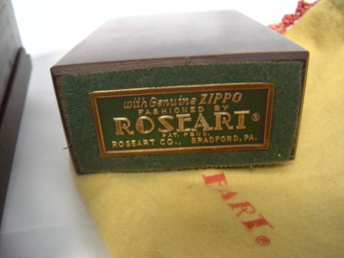 1959 Zippo Roseart Walnuss Feuerzeug mit Walnuss Zigarettendose Bradford, PA - Bild 7 von 11