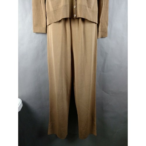 Due Per Due Pant Suit M Top Small Pants Tan - Picture 3 of 11