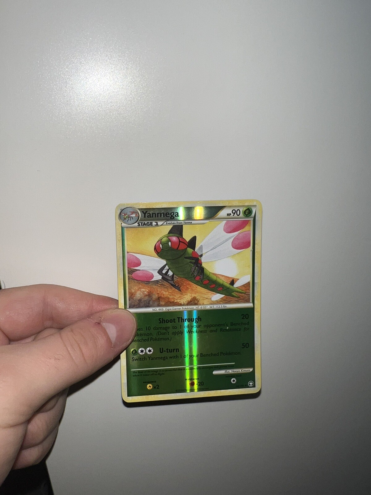 vintage Yanmega 54/102 HS Triumphant REVERSE HOLO Pokemon