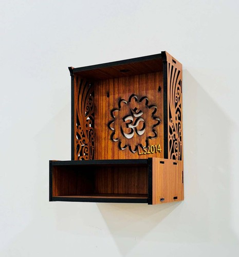Fully Handmade Beautiful Small Wooden Home and Office Temple/Pooja Mandir - Picture 10 of 10