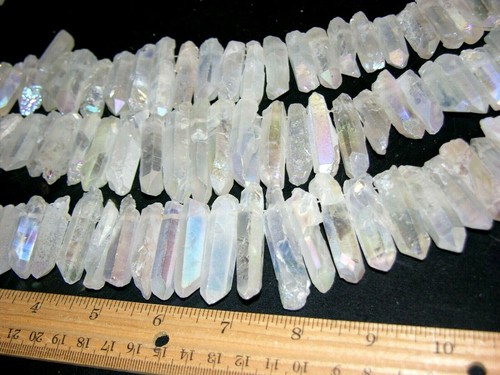 Engel Aura Quarz Kristalle größer gebohrt 2-3/4 Zoll 20 Kristalle pro Los - Bild 5 von 5