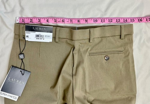Ralph Lauren Kids Flat Front Chino Pants Boy size 20 Pockets Stretch School - Picture 12 of 14