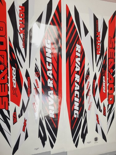 SEADOO RXP RXPX 300 for 2022 2023 triple black decals stickers set graphics kit - Bild 1 von 3