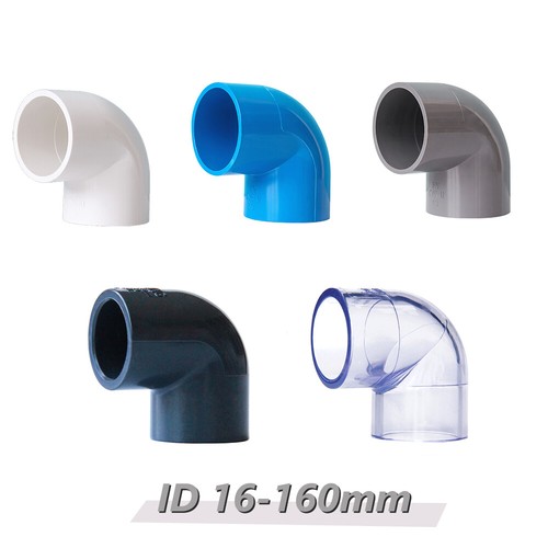 20-50mm PVC Klebefitting Winkel T-Stück Bogen Klebemuffe Rohrverbindung Aquarium - Picture 12 of 22