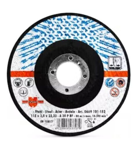 Wurth Cutting Disc for Steel - CUTDISC-BLUE-ST-CE-TH2,5-BR22,2-D115MM - Picture 3 of 3