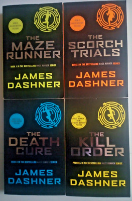 james dashner - maze runner book collection, 4 book job lot excellent