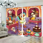 Squirrel Restaurant 3D Curtain Blockout Photo Printing Curtains Drape Fabric