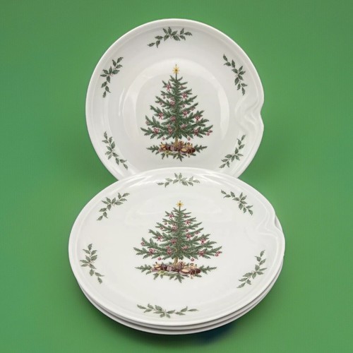 Kaiser Vintage Weihnachtsbaum Salat oder Dessert Teller (4) Germany 8 Zoll - Bild 1 von 13
